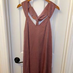 Mauve satin dress